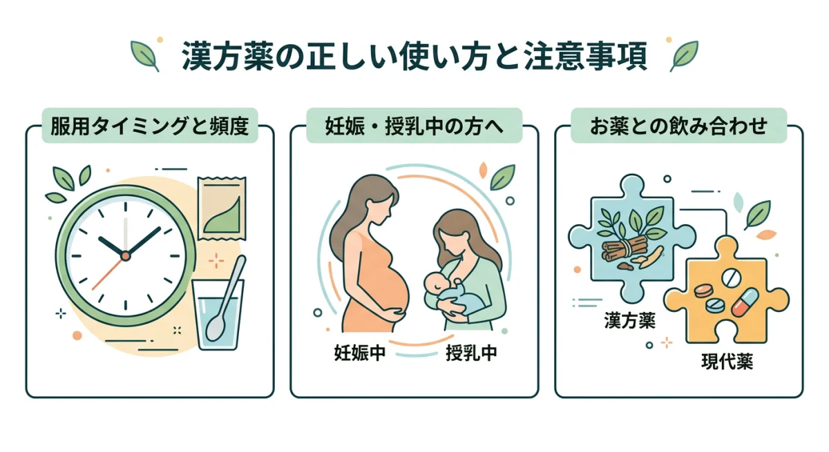 補中益気湯の正しい飲み方と注意点