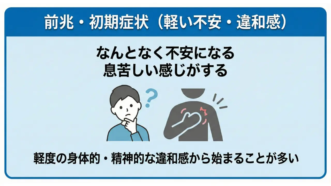 前兆・初期症状（軽い不安・違和感）