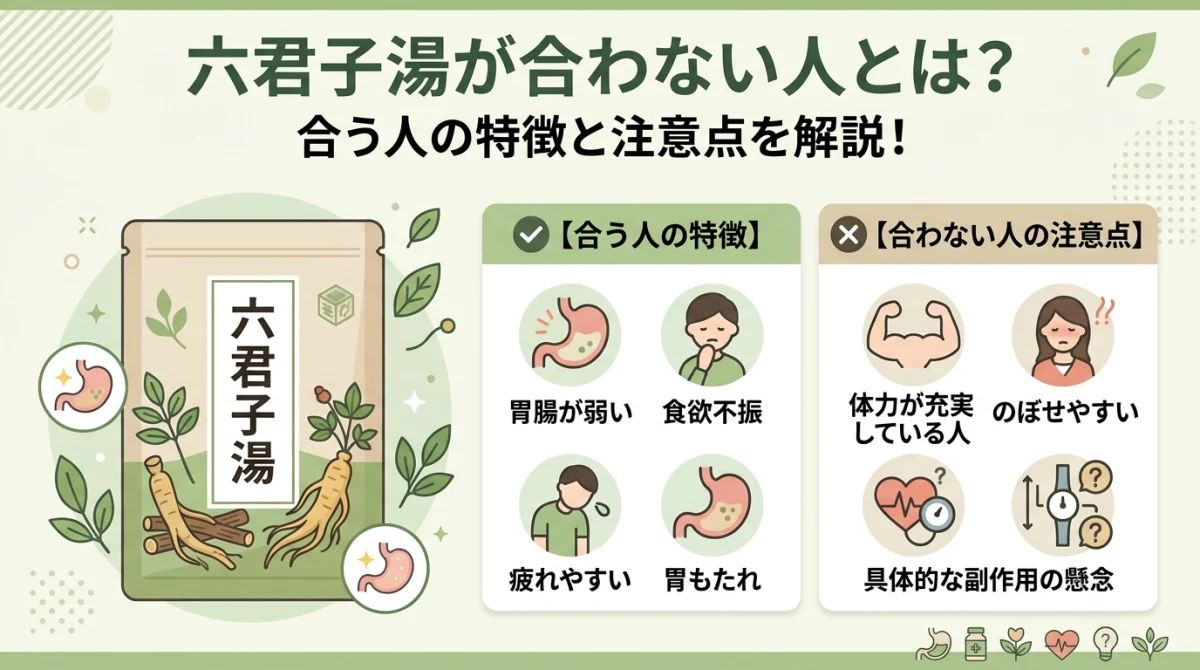 六君子湯が合う人と合わない人の特徴