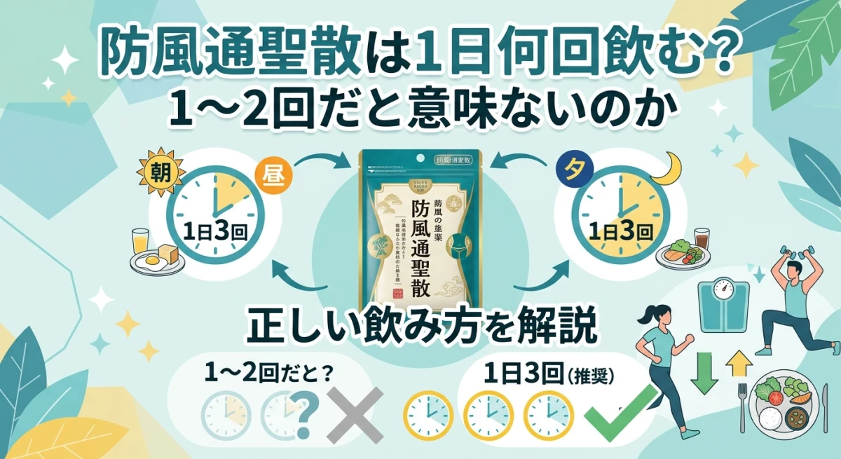 防風通聖散の正しい飲み方
