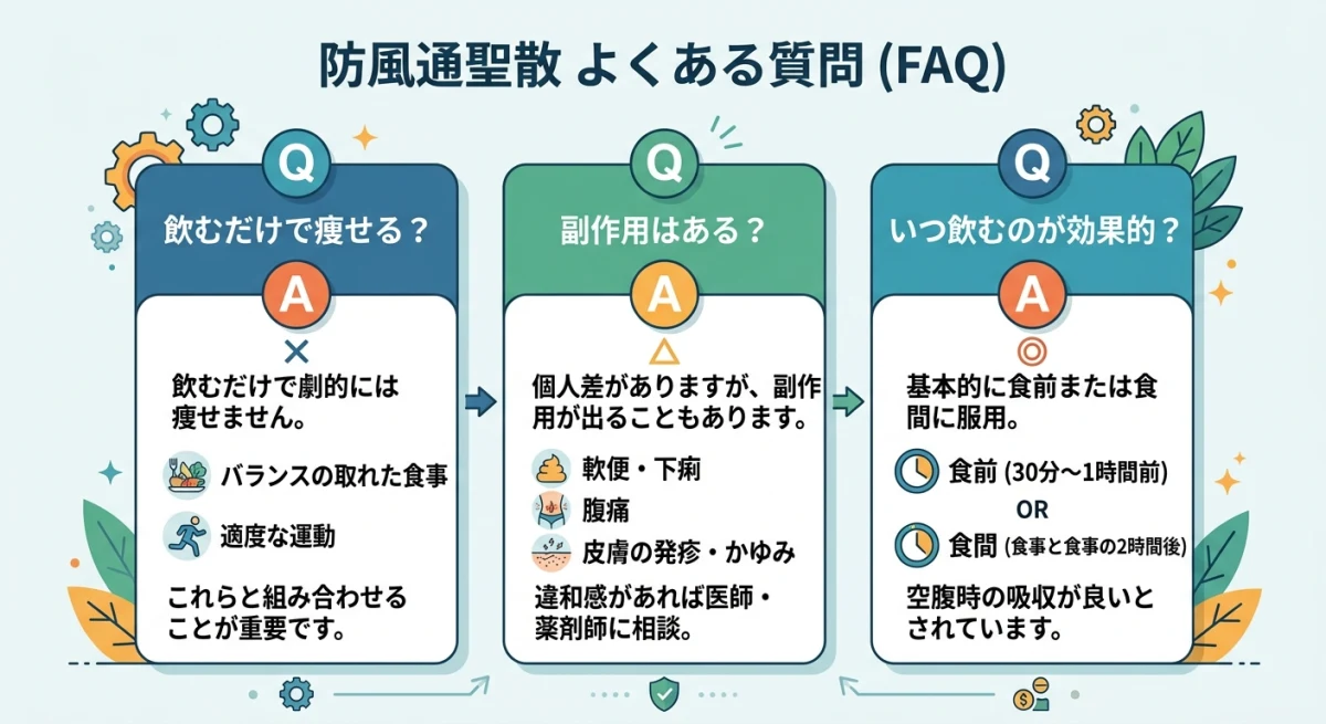 防風通聖散に関するよくある疑問と回答