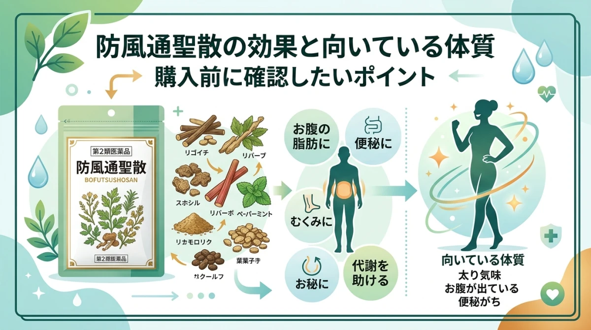 防風通聖散の効果と体質改善