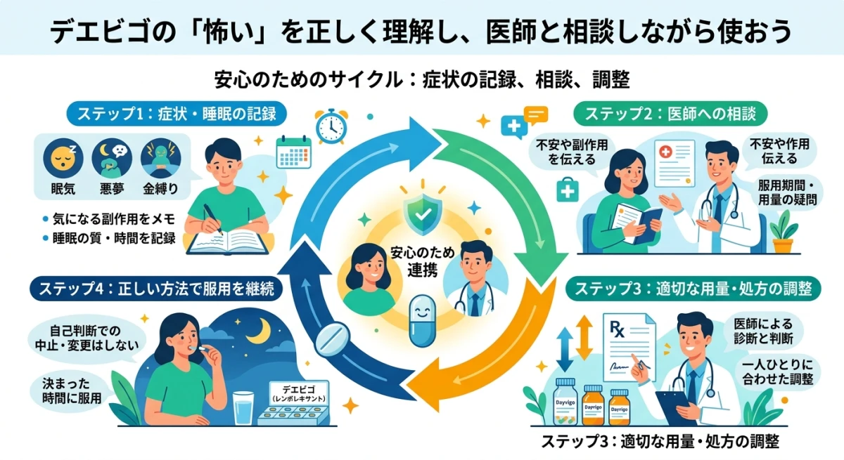 医師と相談しながらデエビゴを安全に服用