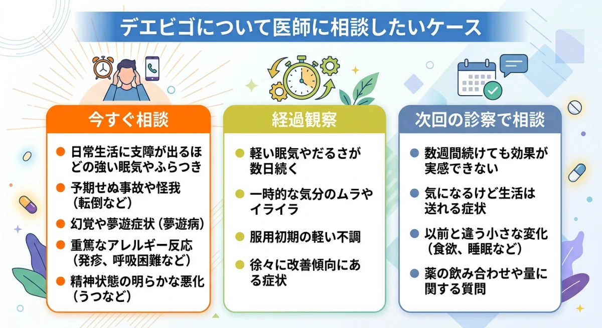 医師に相談すべき症状の優先度チェックリスト