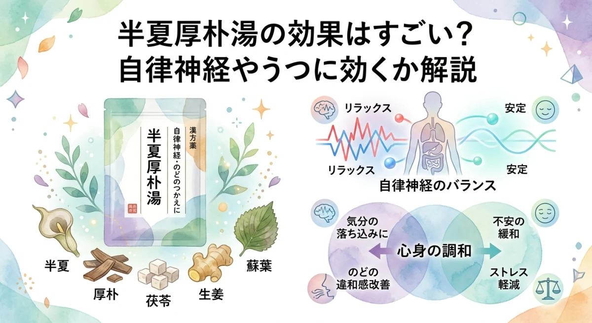 半夏厚朴湯のイメージと心身の調和