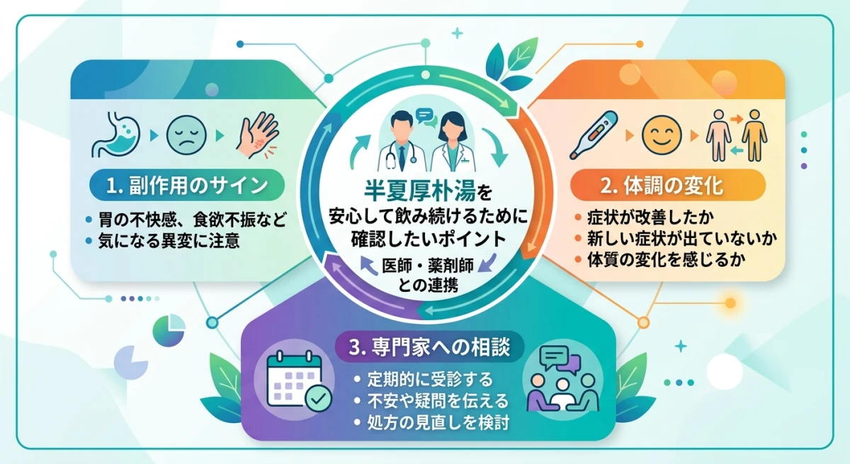 半夏厚朴湯を長期服用する注意点まとめ