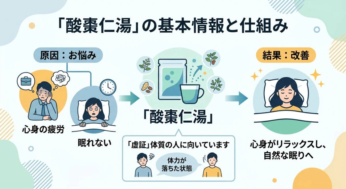 酸棗仁湯の適用症状と体質の関係