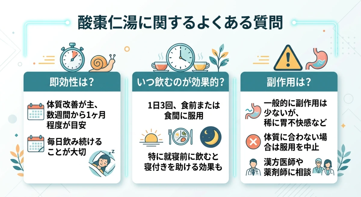 酸棗仁湯に関するよくある質問と回答