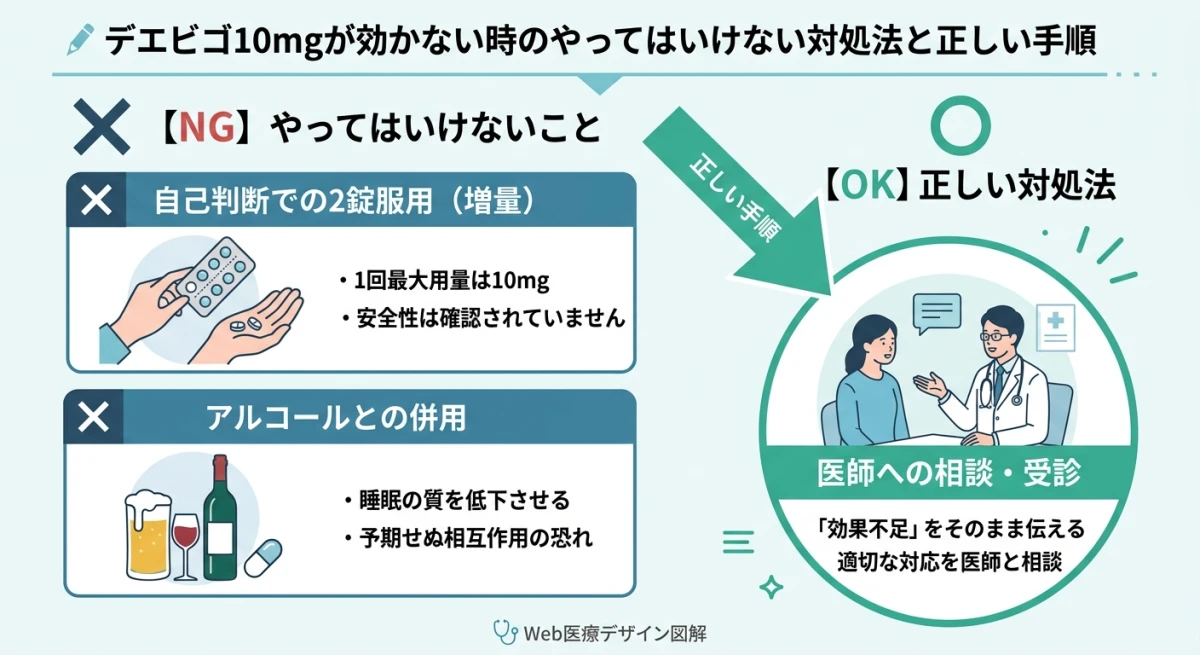 デエビゴが効かないときの対処法