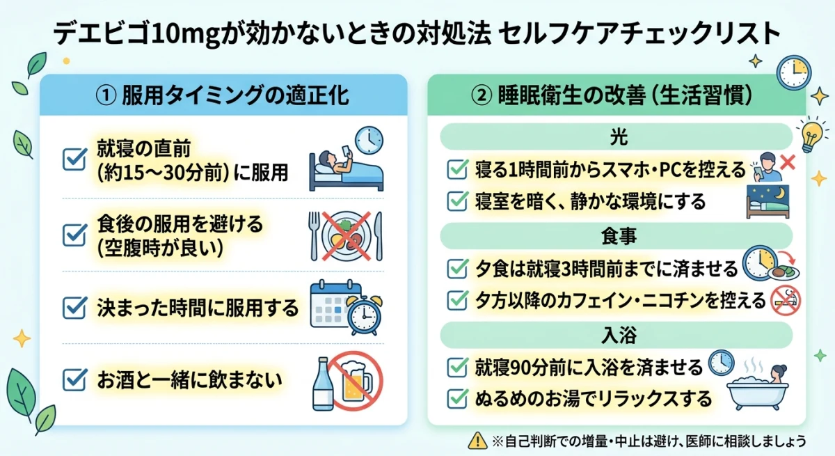 デエビゴの効果を高めるための服用方法