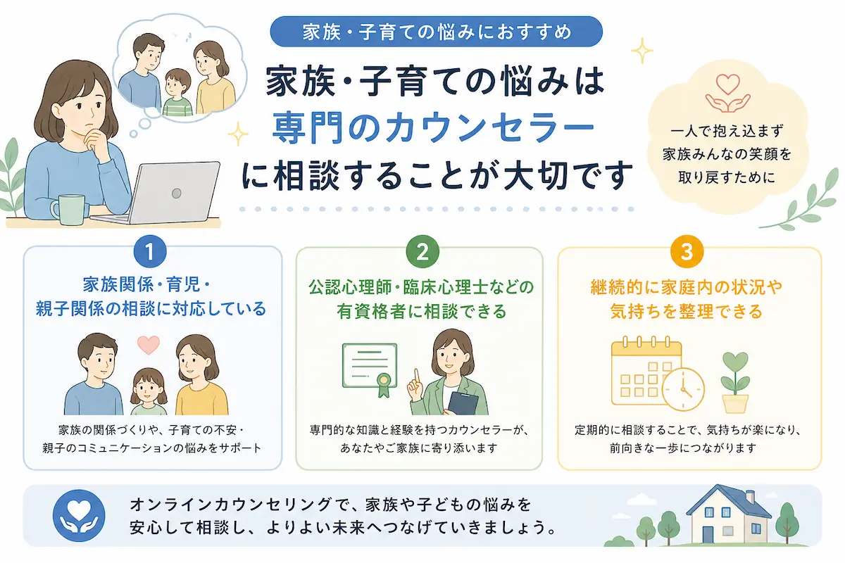 家族・子育ての悩みにおすすめ