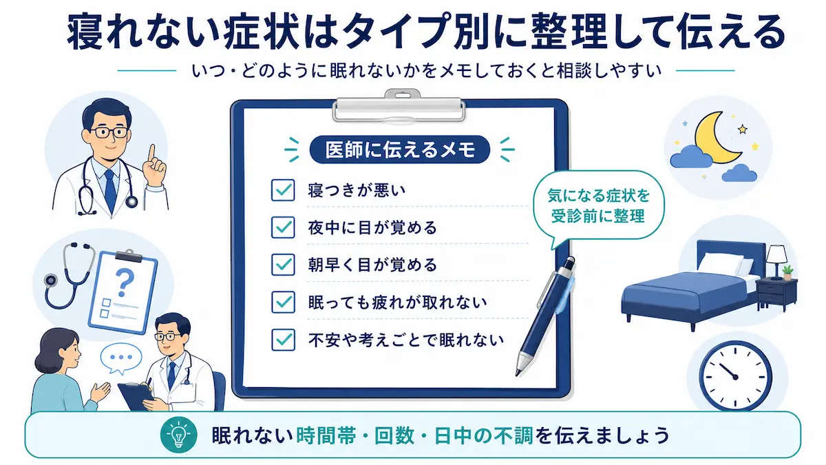寝れない症状 タイプ別